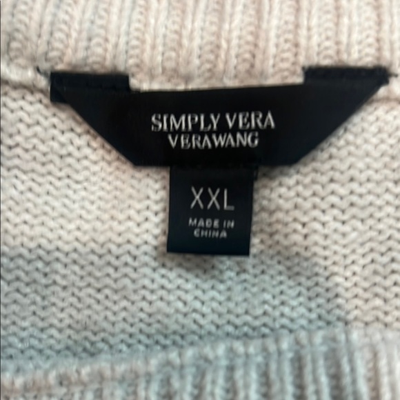 Gradient Black and White womens Sweater - Picture 2 of 2